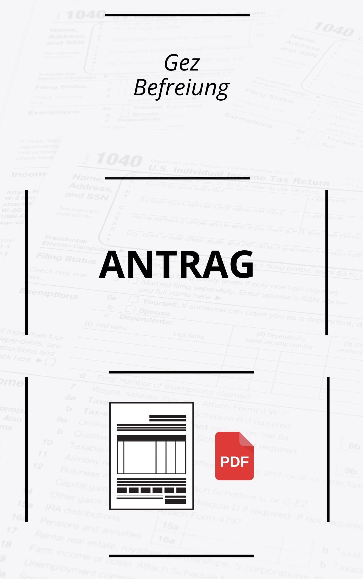Gez Befreiung Antrag PDF 2024 - Online